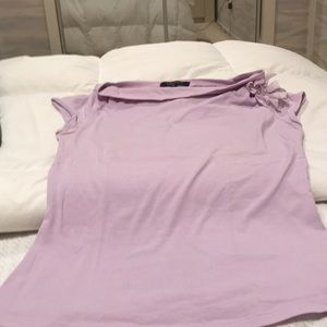 Lavender pink Karen Kane short sleeve shirt